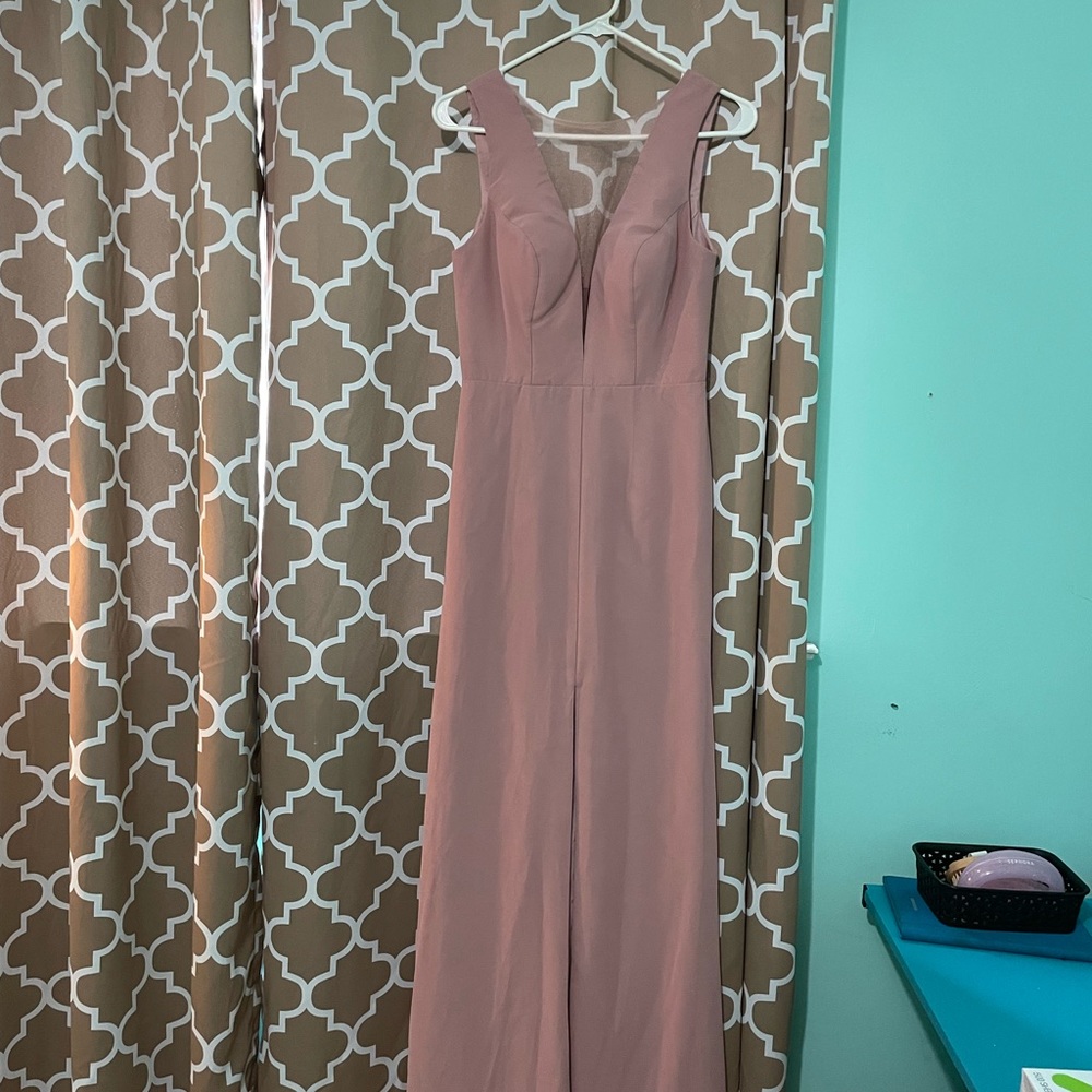 Azazie bridesmaid dress, size 4, dusty rose.